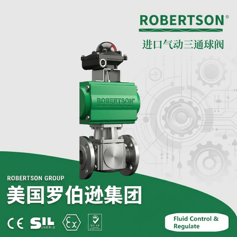 进口气动三通球阀-美国罗伯逊ROBERTSON