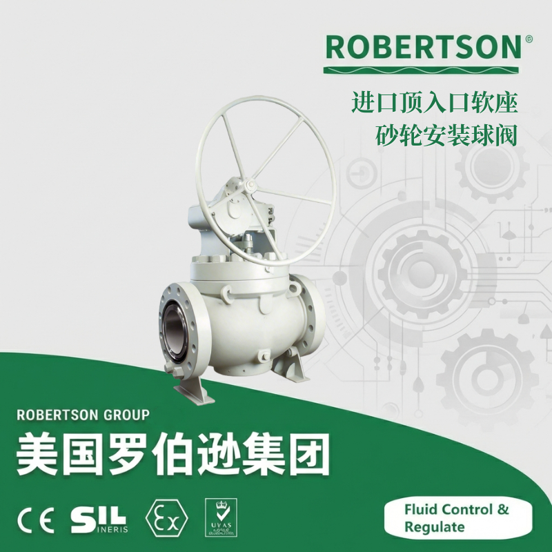 进口顶入口软座砂轮安装球阀-美国罗伯逊ROBERTSON