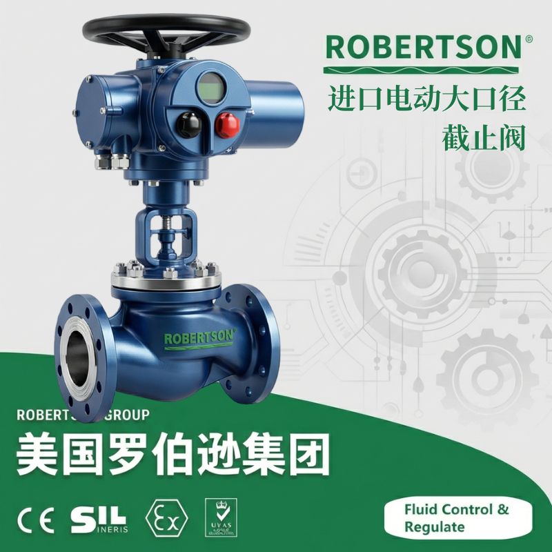 进口电动大口径截止阀-美国罗伯逊ROBERTSON