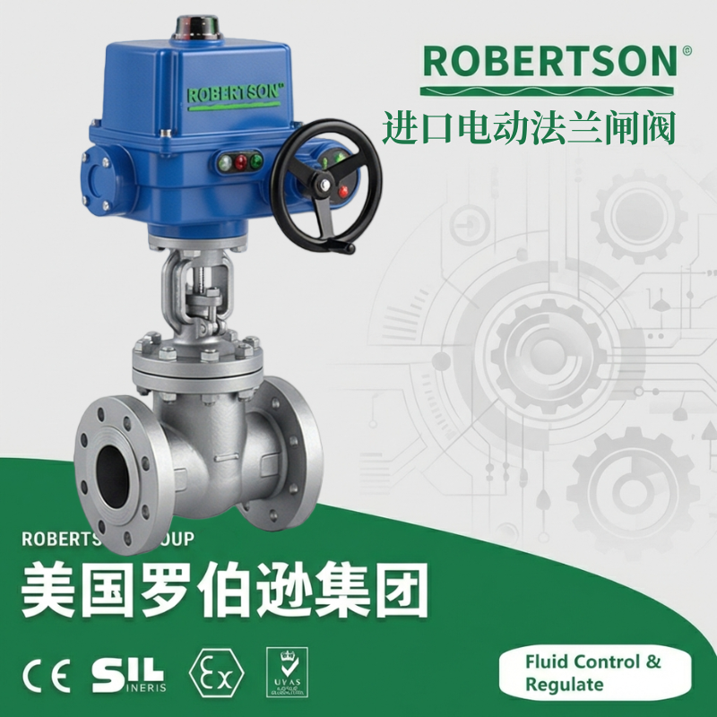 进口电动法兰闸阀-美国罗伯逊ROBERTSON