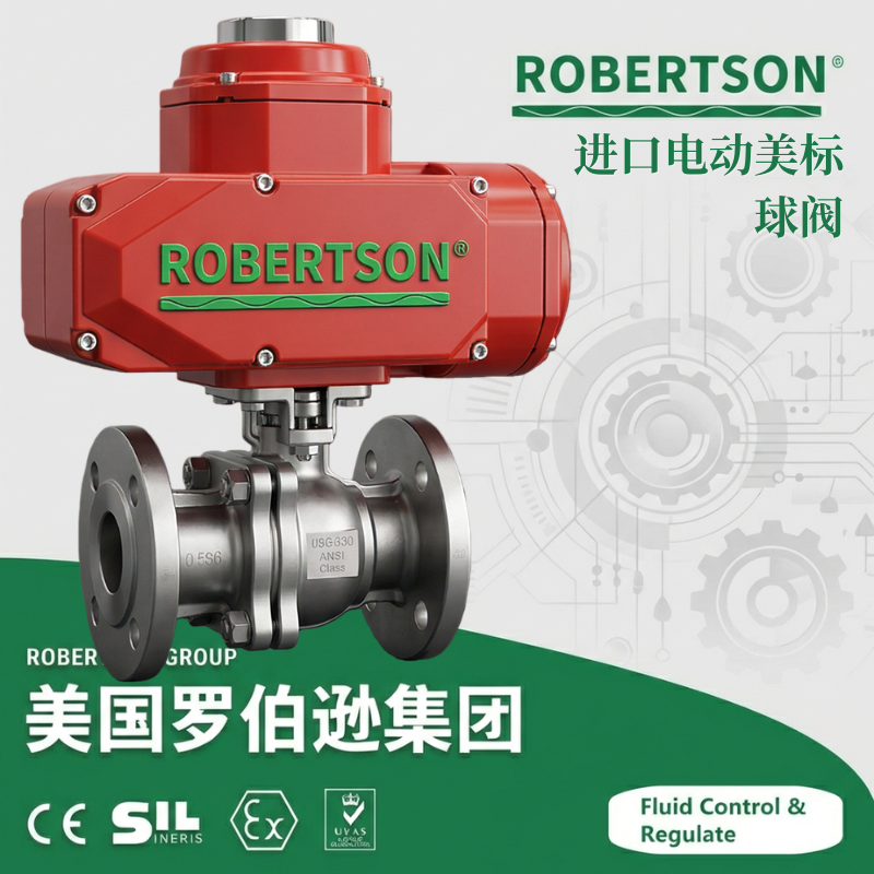 进口电动美标球阀-美国罗伯逊ROBERTSON