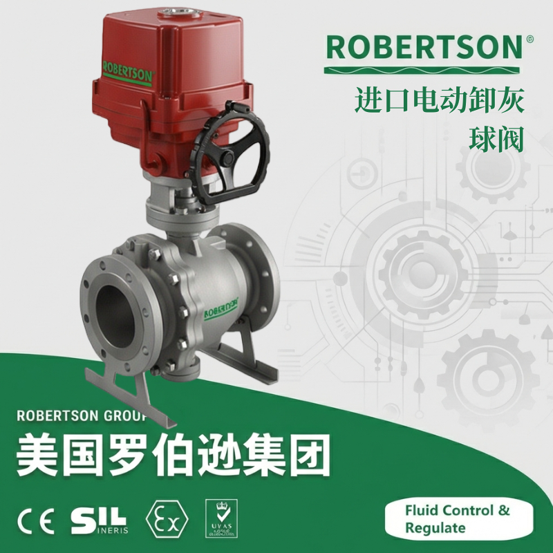 进口电动卸灰球阀-美国罗伯逊ROBERTSON