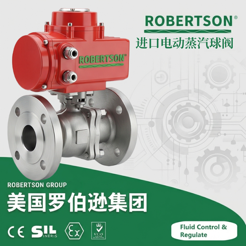进口电动蒸汽球阀-美国罗伯逊ROBERTSON