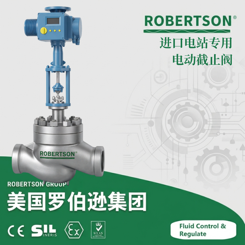 进口电站专用电动截止阀-美国罗伯逊ROBERTSON