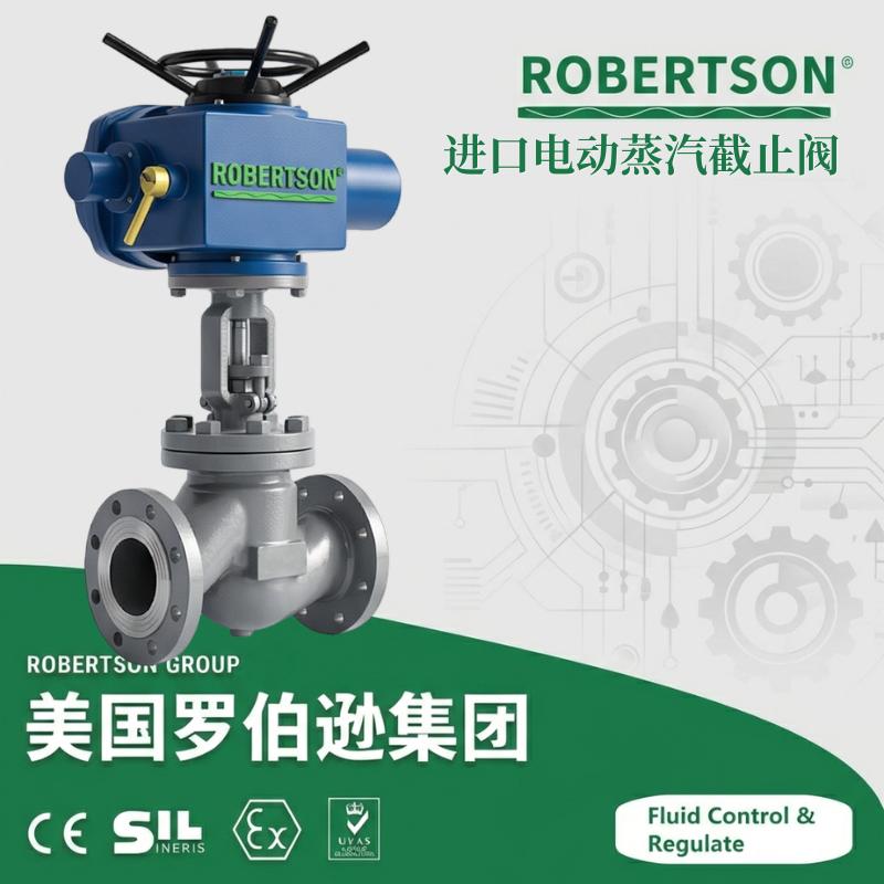 进口电动蒸汽截止阀-美国罗伯逊ROBERTSON