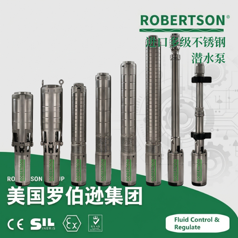 进口多级不锈钢潜水泵-美国罗伯逊ROBERTSON