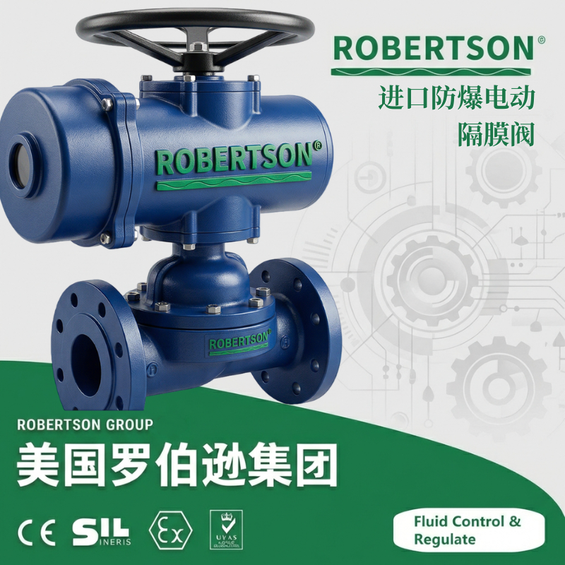 进口防爆电动隔膜阀-美国罗伯逊ROBERTSON