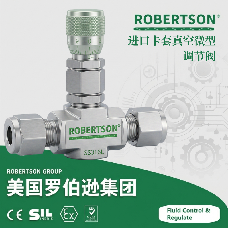 进口卡套真空微型调节阀-美国罗伯逊ROBERTSON
