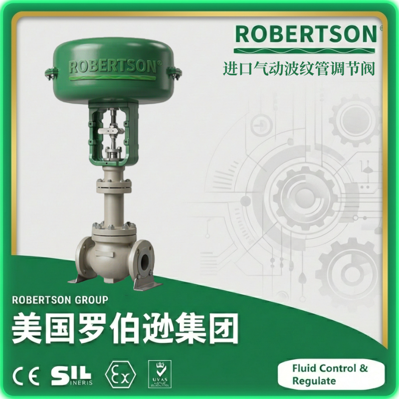 进口气动波纹管调节阀-美国罗伯逊ROBERTSON