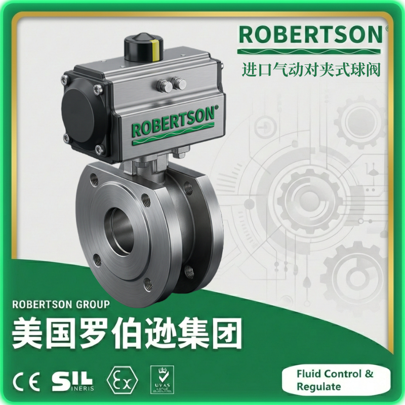 进口气动对夹式球阀-美国罗伯逊ROBERTSON