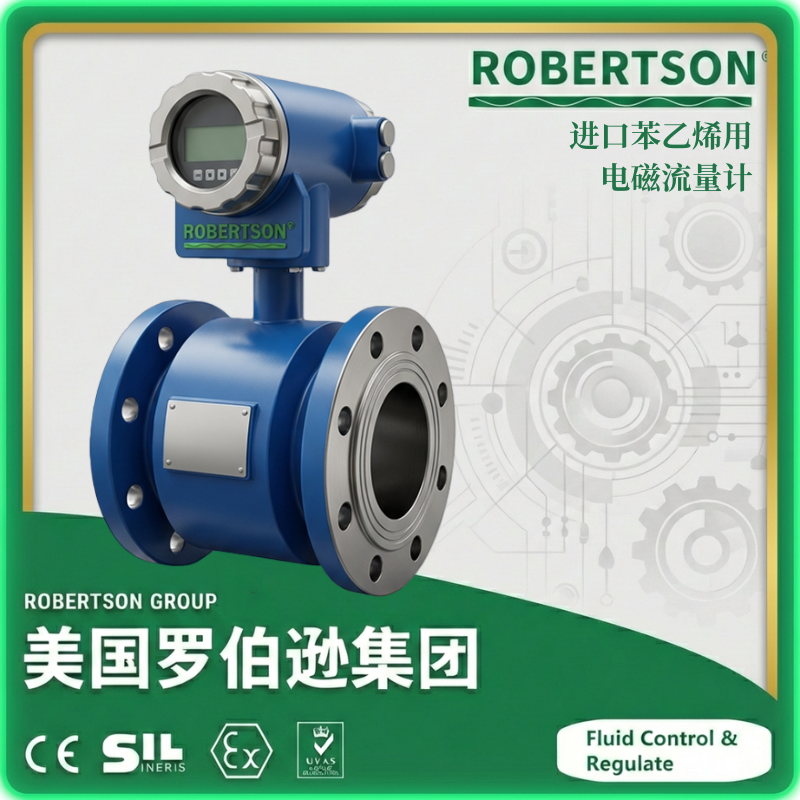 进口苯乙烯用电磁流量计-美国罗伯逊ROBERTSON
