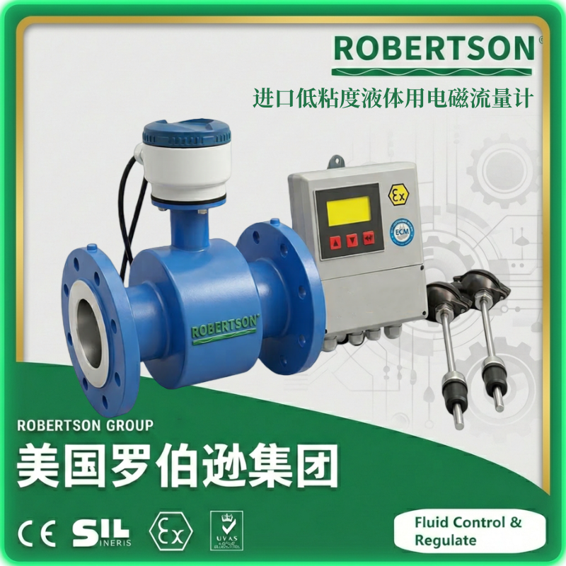 进口低粘度液体用电磁流量计-美国罗伯逊ROBERTSON