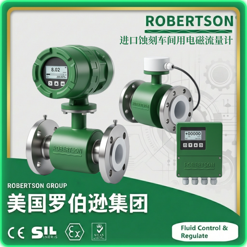 进口蚀刻车间用电磁流量计-美国罗伯逊ROBERTSON