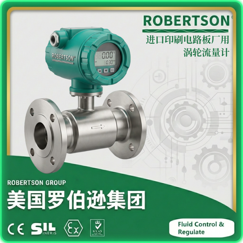 进口印刷电路板厂用涡轮流量计-美国罗伯逊ROBERTSON