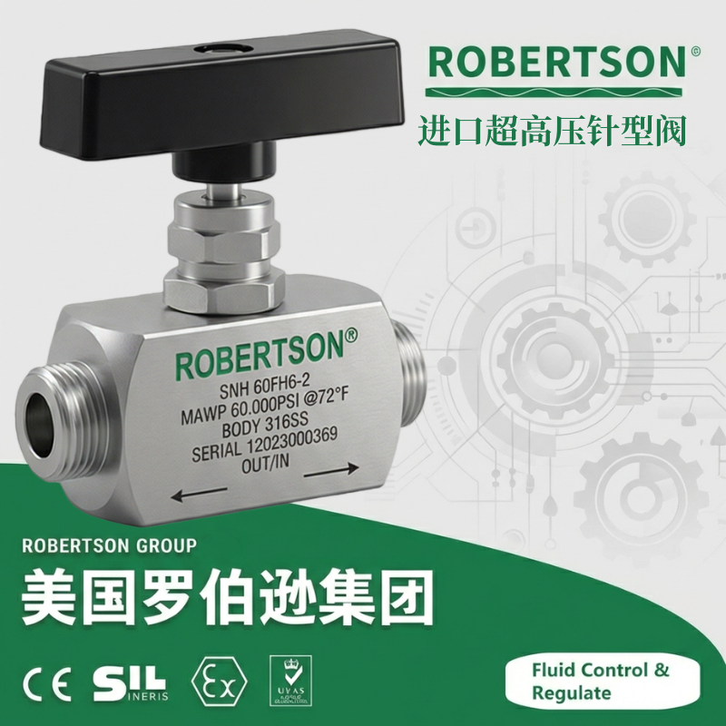 进口超高压针型阀-美国罗伯逊ROBERTSON