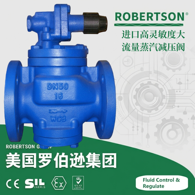进口高灵敏度大流量蒸汽减压阀-美国罗伯逊ROBERTSON