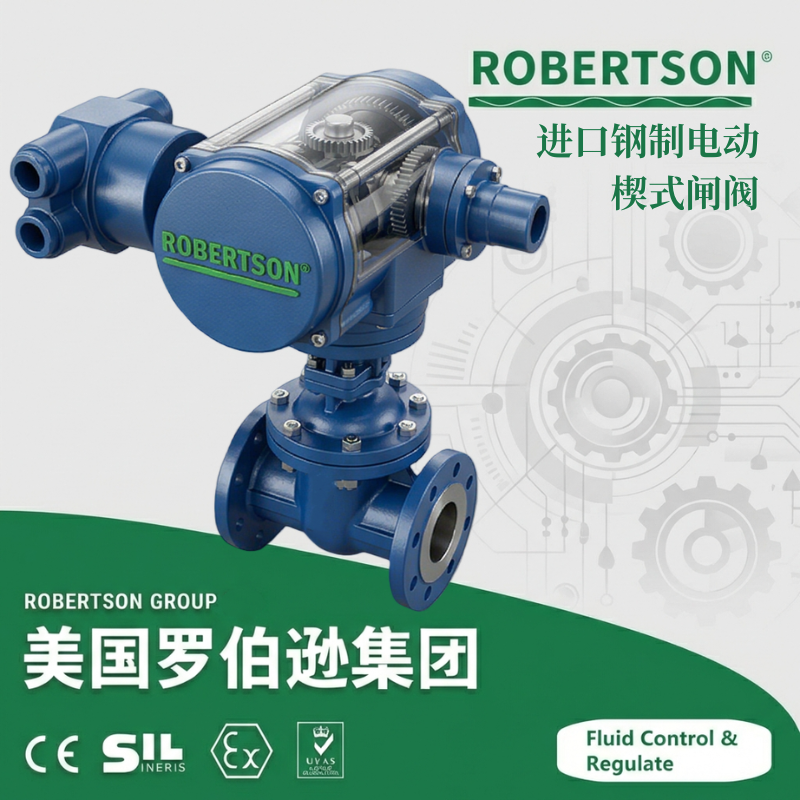 进口钢制电动楔式闸阀-美国罗伯逊ROBERTSON