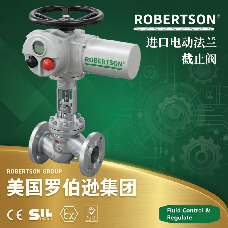 美国罗伯逊ROBERTSON进口电动法兰截止阀：全面解析与应用指南