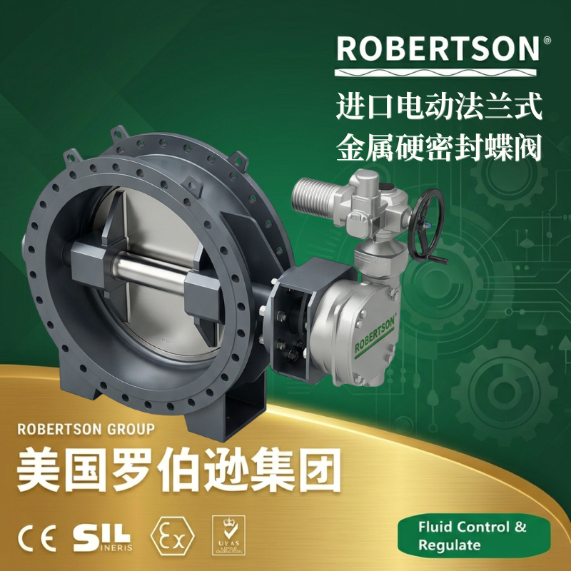 美国罗伯逊ROBERTSON进口电动法兰式金属硬密封蝶阀：全面解析与应用指南